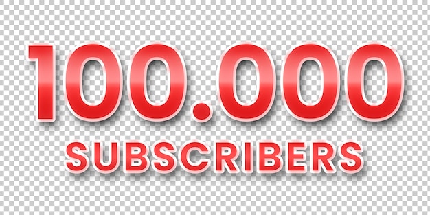 PSD gracias 100000 suscriptores youtube