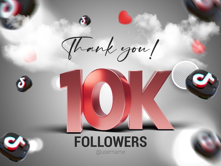Gracias 10k Seguidores en TikTok PSD
