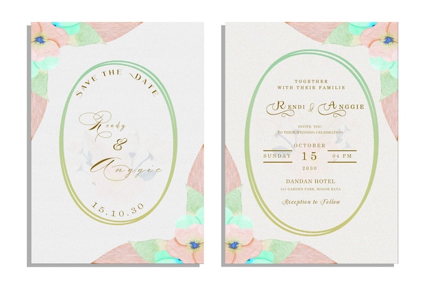 . Gracias, rsvp, tarjetas elegantes de invitación.