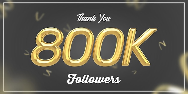 Gracias seguidores pueblos k grupo social en línea feliz banner celebrar