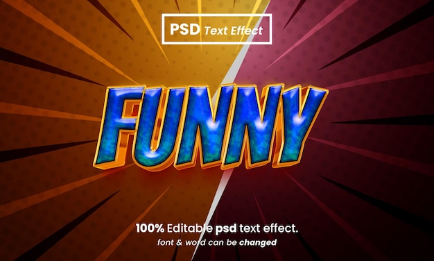 El gracioso efecto de texto 3D