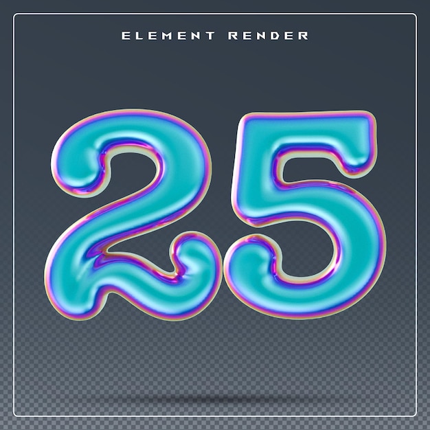 Gradient 3D Nummer 25