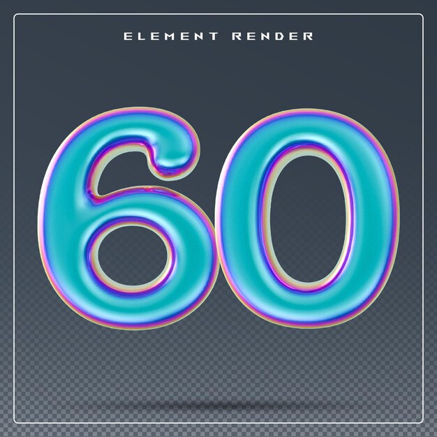 Gradient 3D Nummer 60