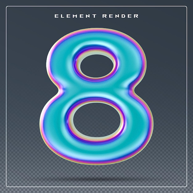 Gradient 3D Nummer 8