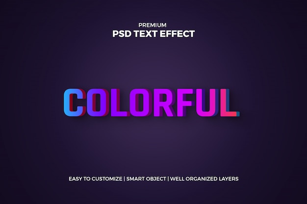 Gradient 3d text effect