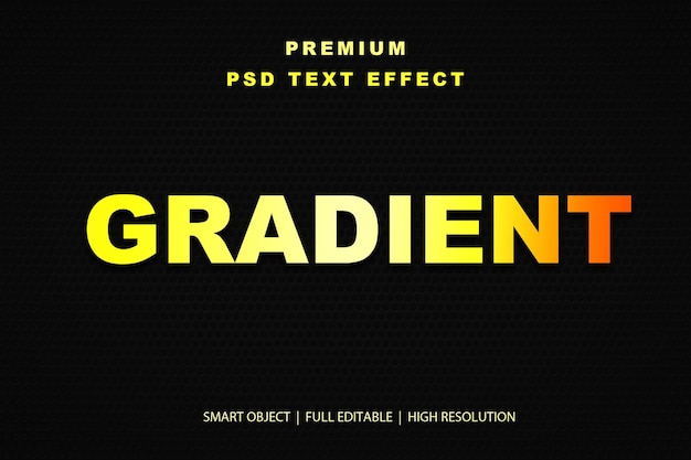 Gradient-bearbeitbarer Texteffekt