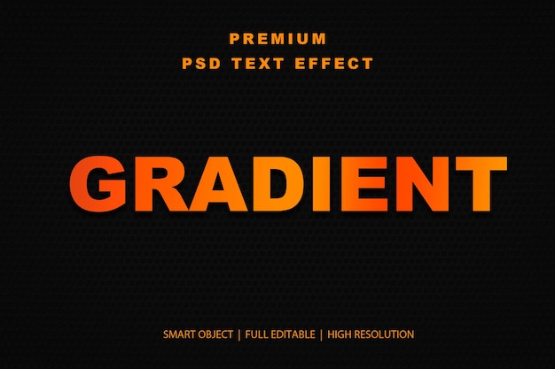 Gradient-bearbeitbarer Texteffekt