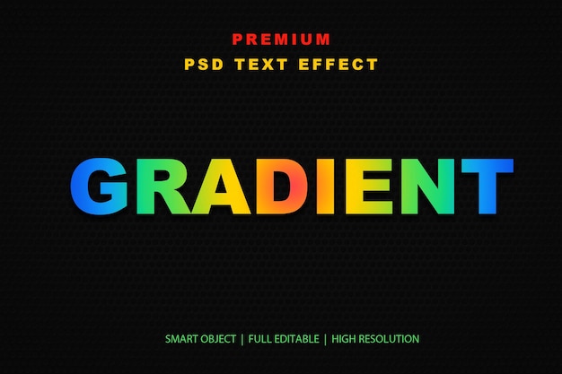 Gradient-bearbeitbarer Texteffekt