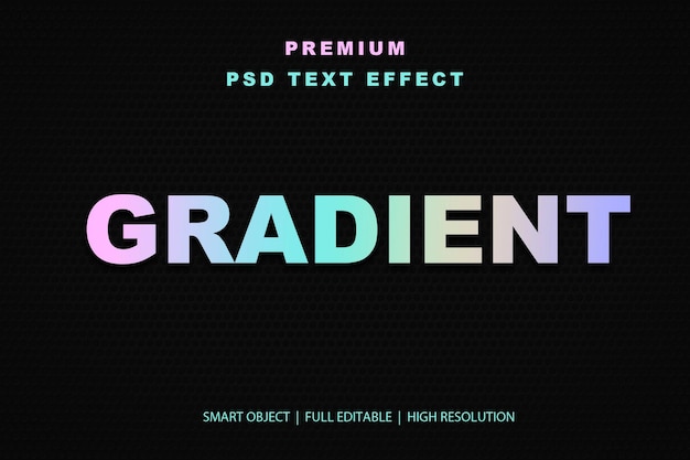 Gradient-bearbeitbarer Texteffekt
