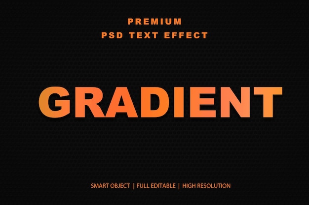 Gradient-bearbeitbarer Texteffekt