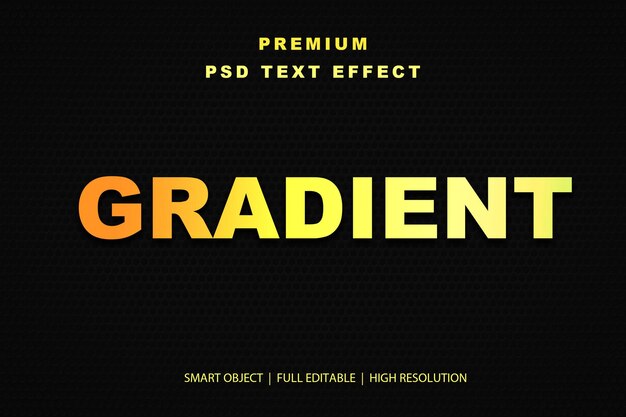 Gradient-bearbeitbarer Texteffekt