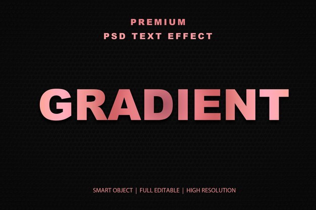 Gradient-bearbeitbarer Texteffekt
