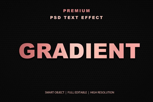 Gradient-bearbeitbarer Texteffekt