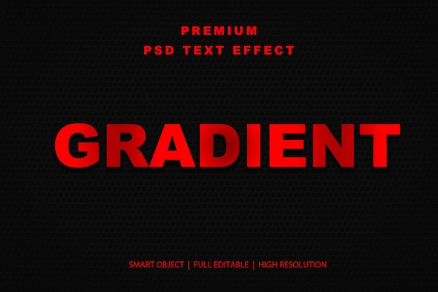 Gradient-bearbeitbarer Texteffekt