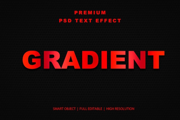 Gradient-bearbeitbarer Texteffekt