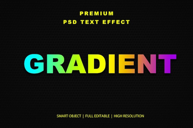 Gradient-bearbeitbarer Texteffekt