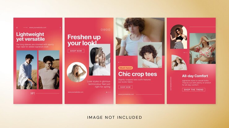 Gradient Fashion Social Media Cherry Storie di Instagram