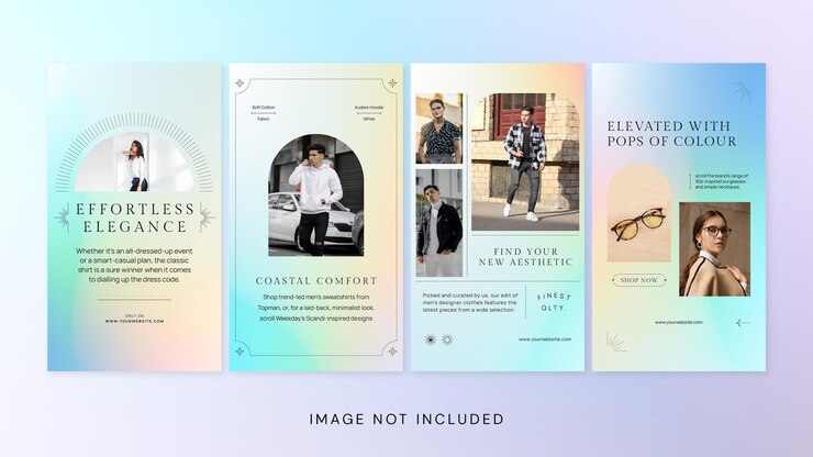 Gradient Fashion Social Media Jade Storie di Instagram