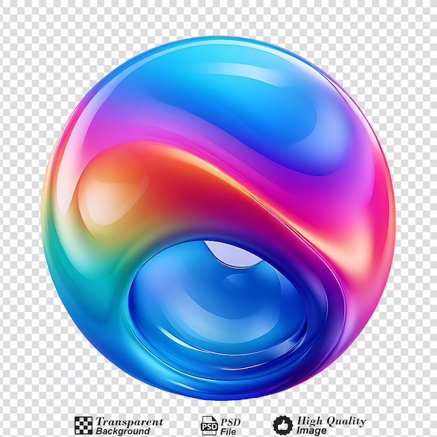 PSD gradient fluide gradient ondulé conception de couleur abstraite isolée sur un fond transparent