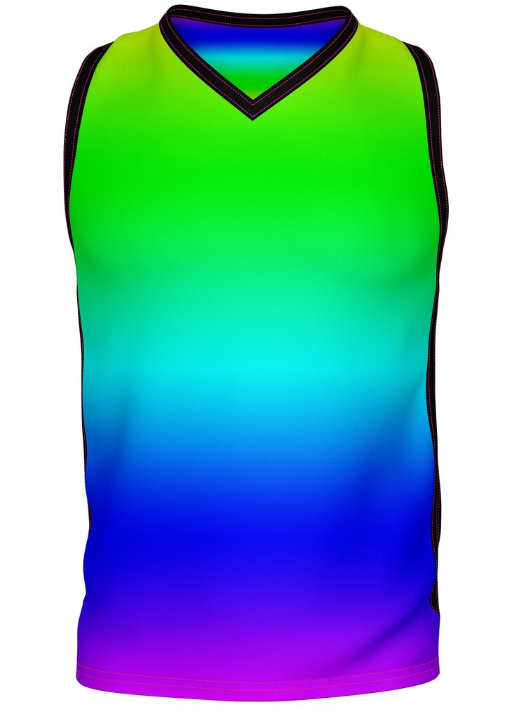 PSD gradient rainbow tank top