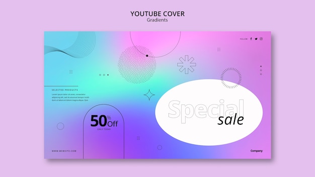 Gradient sale template