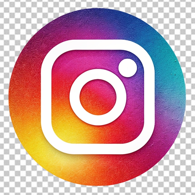 Gradiente logotipo do instagram botão de aplicativo de mídia social