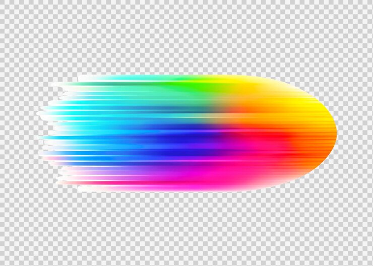 PSD gradiente de movimiento colorido aislado en un fondo estilo simple transparente