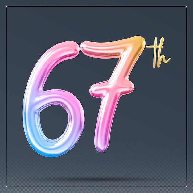 Gradiente numerico del 67° anniversario