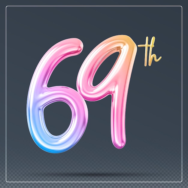 Gradiente numerico del 69° anniversario