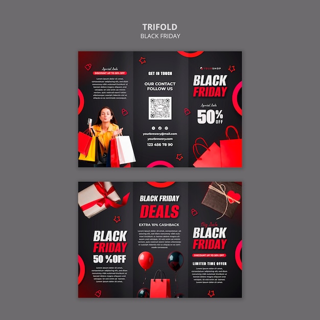 Gradiente schwarze Freitagsvorlage