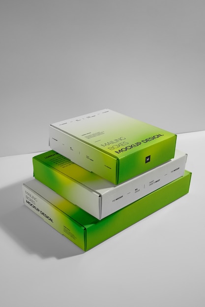 Gradienten Mailingbox-Mockup-Design