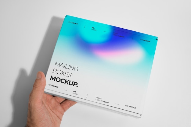Gradienten Mailingbox-Mockup-Design