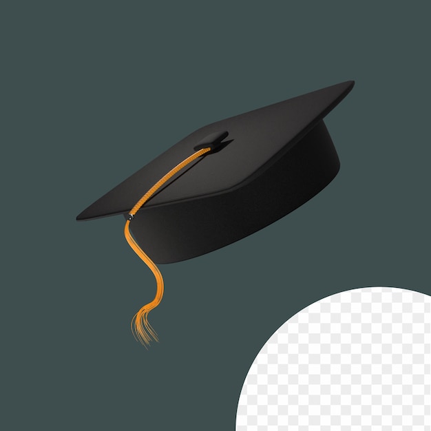 PSD graduación de icono 3d