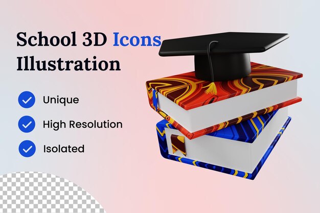 PSD graduierung 3d symbol illustration