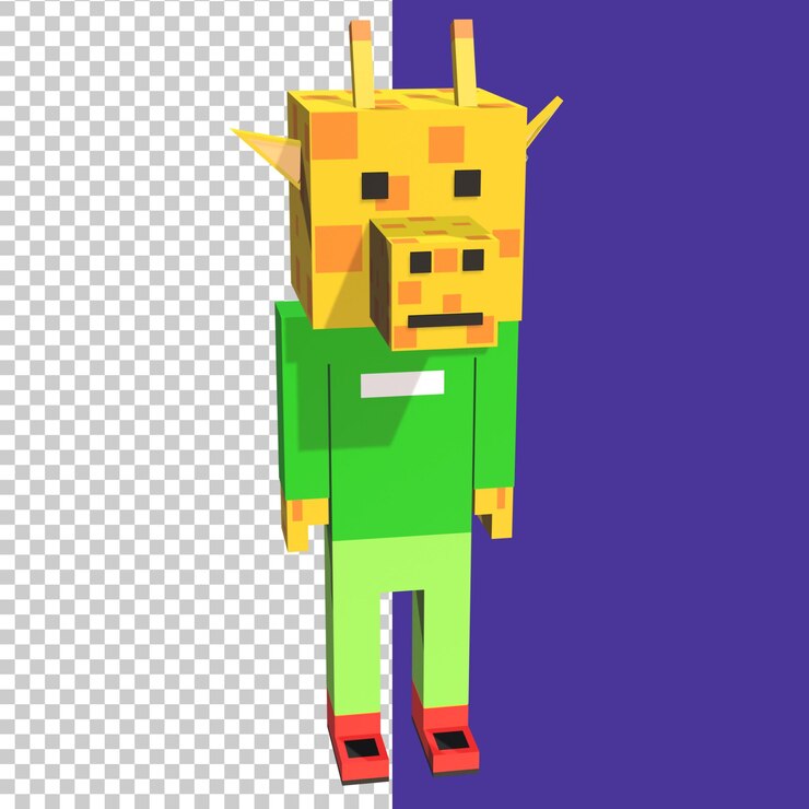 PSD graffe en rendu 3d