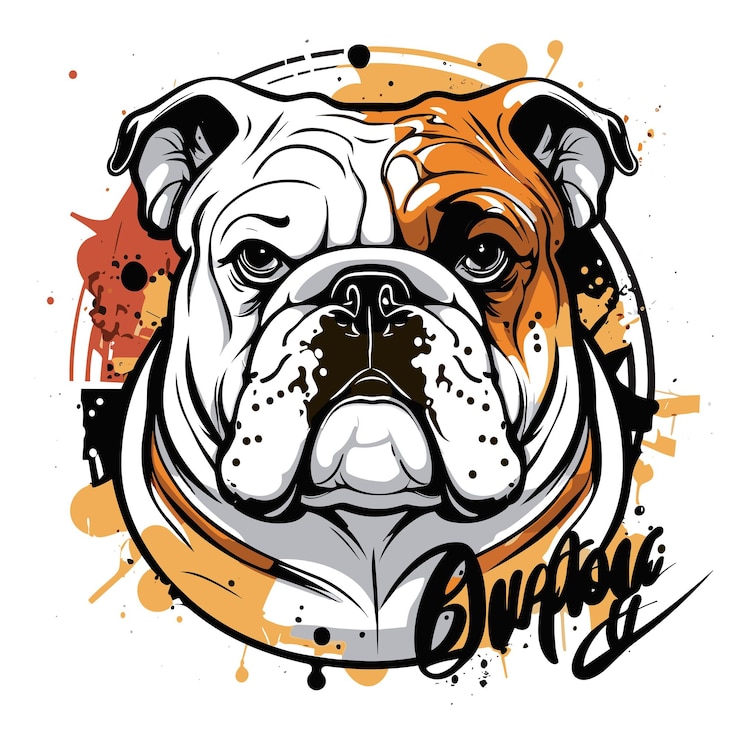 PSD graffiti paint inglês bulldog inspiração criativa arte urbana de rua