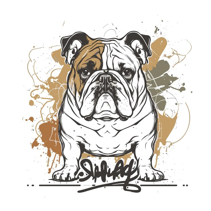 PSD graffiti paint inglês bulldog inspiração criativa arte urbana de rua
