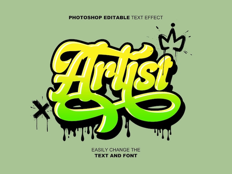 PSD graffiti-text-effekt