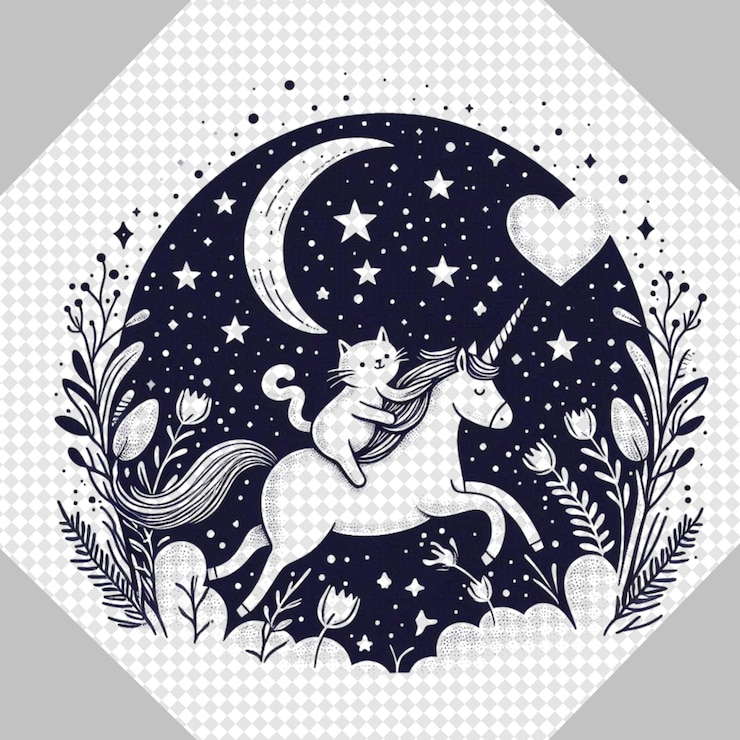 PSD grafici versatili di coppia di gatti celebrano l'amore in stile san valentino png trasparente