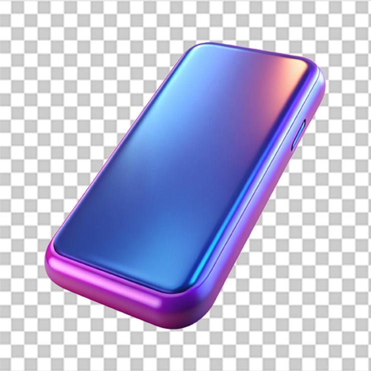 PSD gráfico 3d elegante para smartphone com cores vibrantes para temas de tecnologia