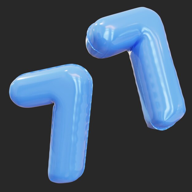 Gráfico 3D del globo numérico 7