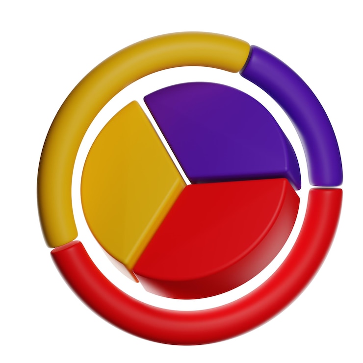PSD grafico a barre circolari colorate