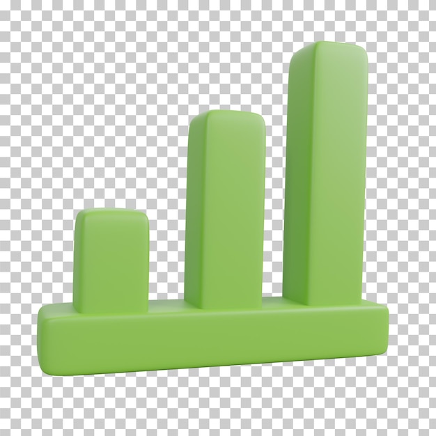 Grafico a barre di rendering 3D Elemento aziendale