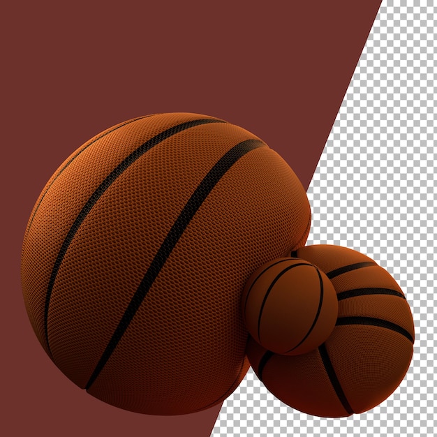 Gráfico de baloncesto de renderizado 3D