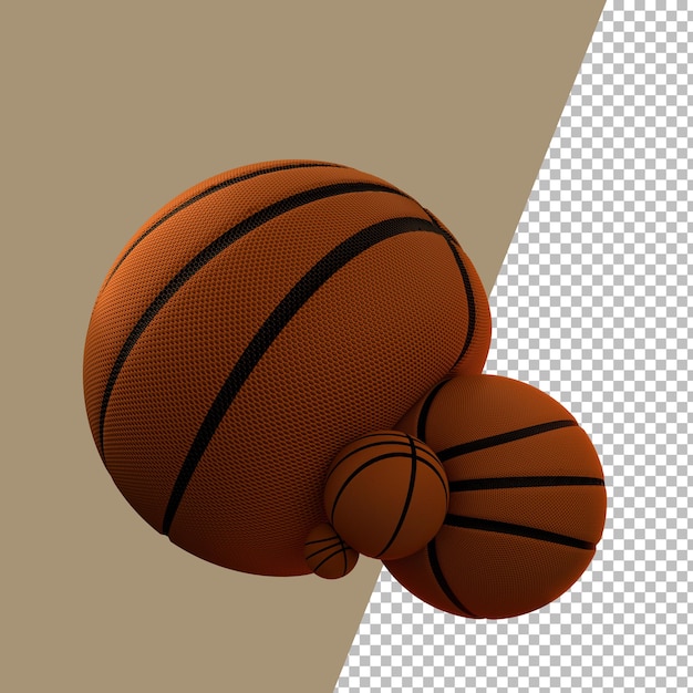 Gráfico de baloncesto de renderizado 3D