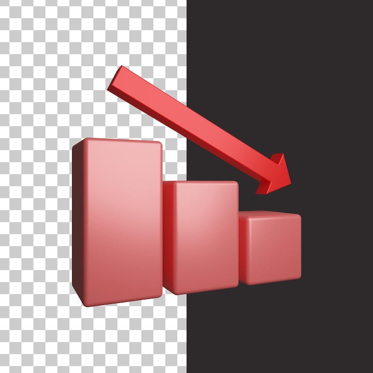 PSD gráfico de barras en representación 3d