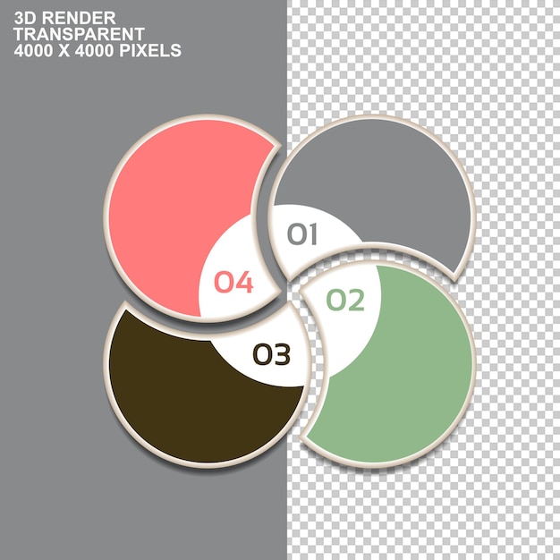 Gráfico de elementos ppt elemento quatro variados papéis de cor químicos elemento fita pngpsd