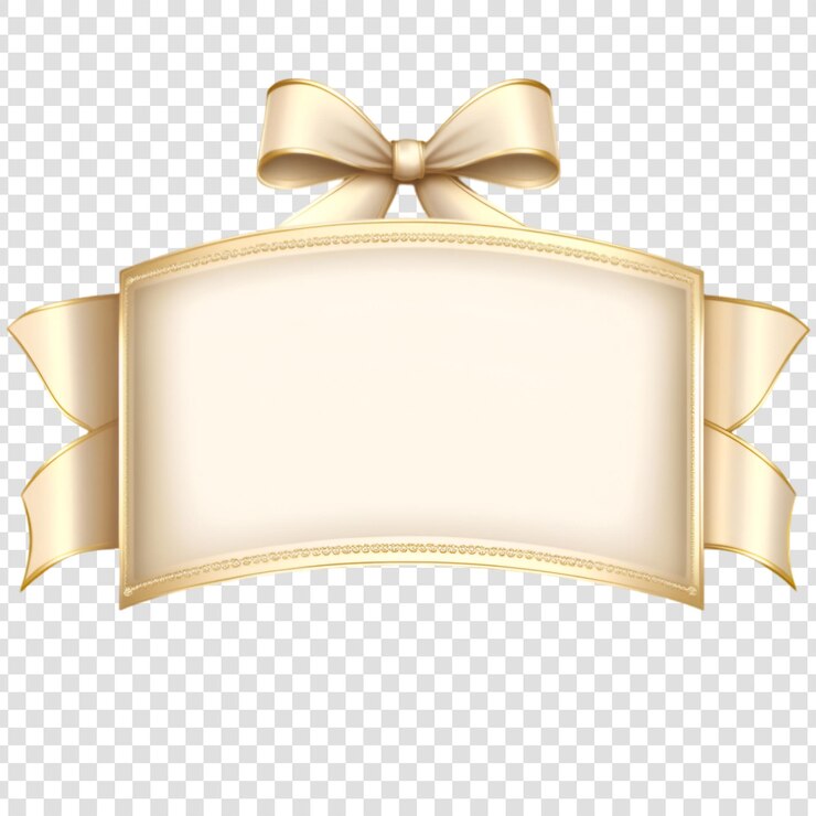PSD gráfico del elemento de diseño de gold ribbon banner
