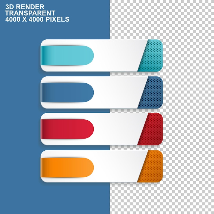PSD gráfico de elementos ppt elemento cuatro surtido papeles de color químico elemento cinta pngpsd