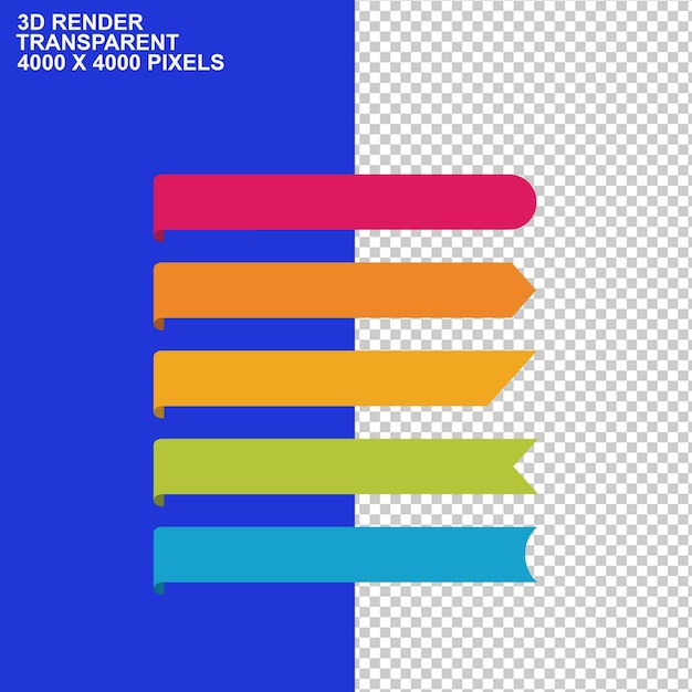 Gráfico de elementos PPT elemento cuatro surtido papeles de color químico elemento cinta pngPSD